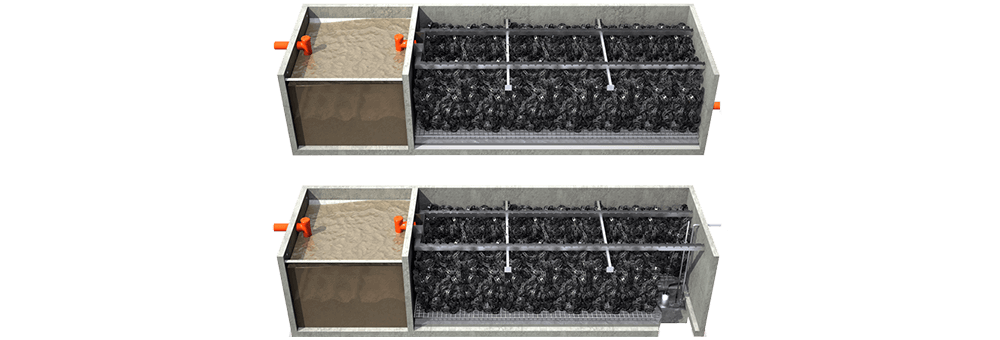 Trivalente Percolatore Aerobico (Fossa Imhoff + Filtro Percolatore Aerobico)